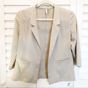 Nordstrom Frenchi Silky Taupe/Cream Blazer